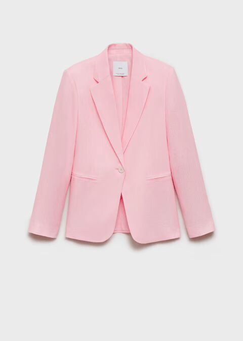 Blazer traje lino.