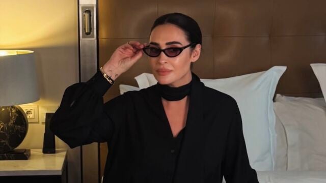 Vicky Martin Berrocal con 'total look' negro.