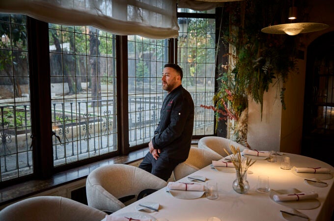 Chef Miguel Vidal en el restaurante Bancal 