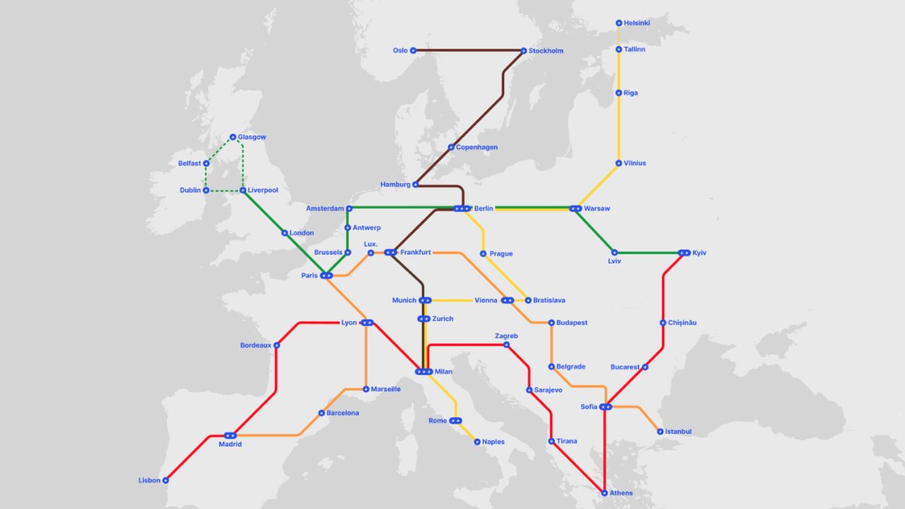 Un 'metro' europeo de alta velocidad: así será Starline, la red que ...