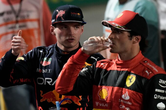 Max Verstappen y Carlos Sainz