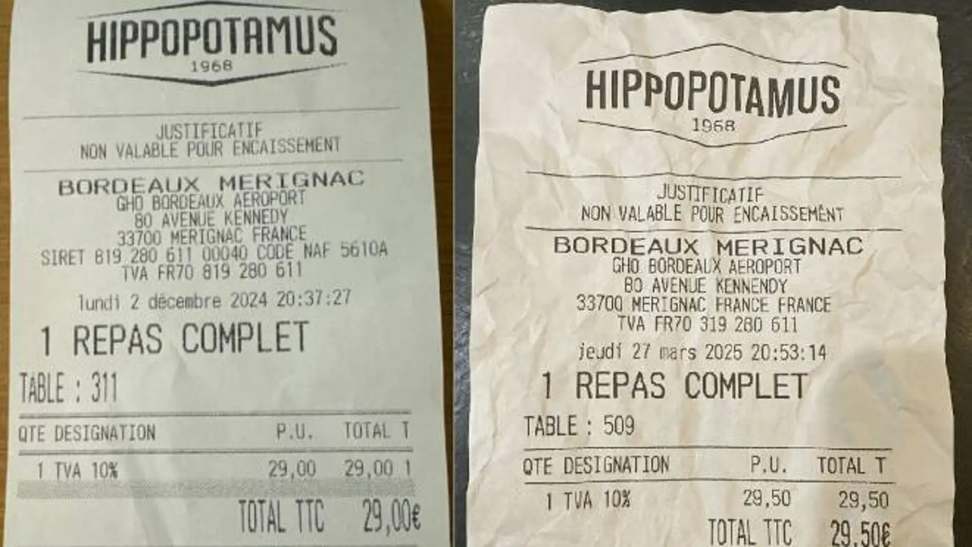 A la izquierda, el ticket real. A la derecha, la recreación de ChatGPT.