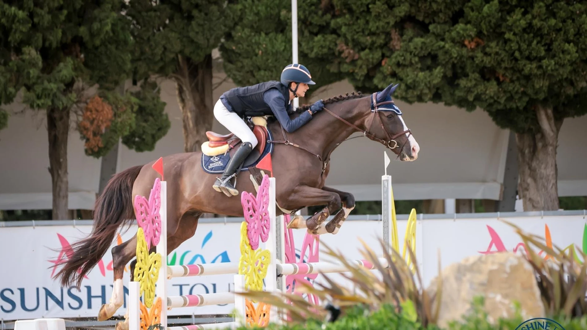 Valeria Chaves y "Habanero", en el Andalucía Sunshine Tour