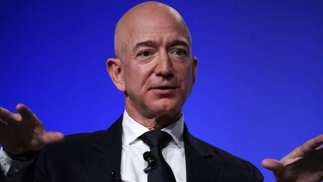 Jeff Bezos durante una de las conferencias en las que suele participar