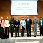 Los protagonistas del encuentro sobre el impacto social de las fundaciones empresariales