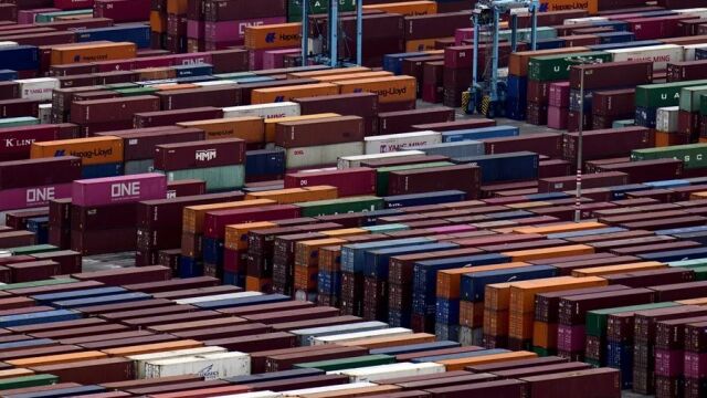 Vista de la terminal de contenedores del Puerto de Barcelona