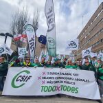 Concentración de empleados públicos convocado spor CSIF en Valladolid