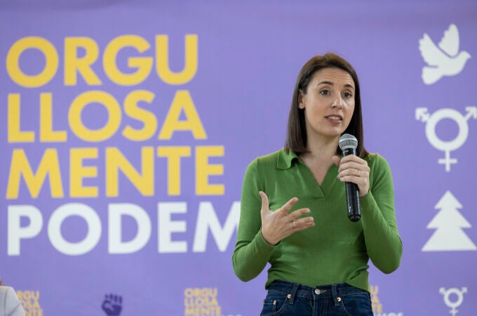 Irene Montero critica impulsar un rearme para luego "ir en chanclas" a la guerra comercial