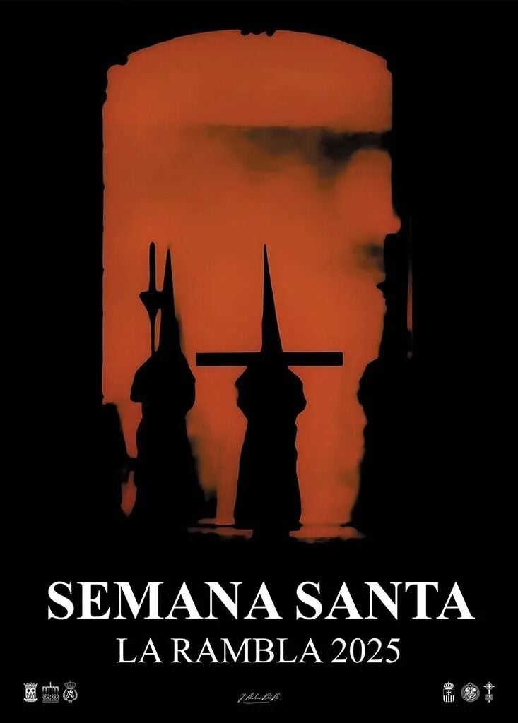 Cartel anunciador de la Semana Santa, obra de José Andrés de Río García