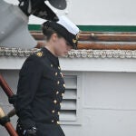 La Princesa Leonor en Valparaíso tras sus comentadas fotos en bikini.