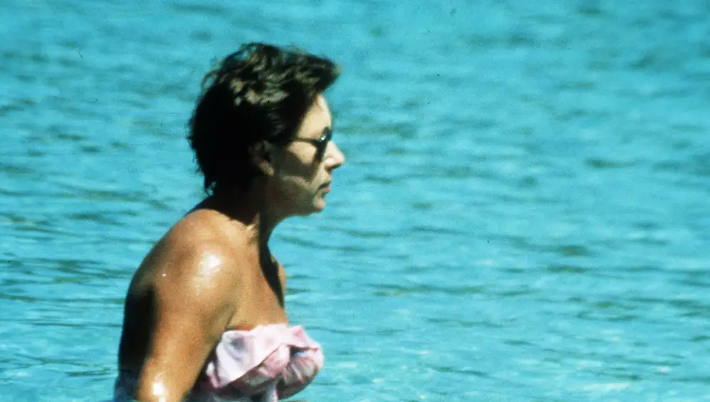 La princesa Margarita de Reino Unido en bikini en los años 70