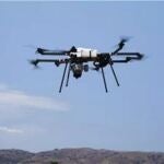 Dron con tecnología de fibra óptica. 