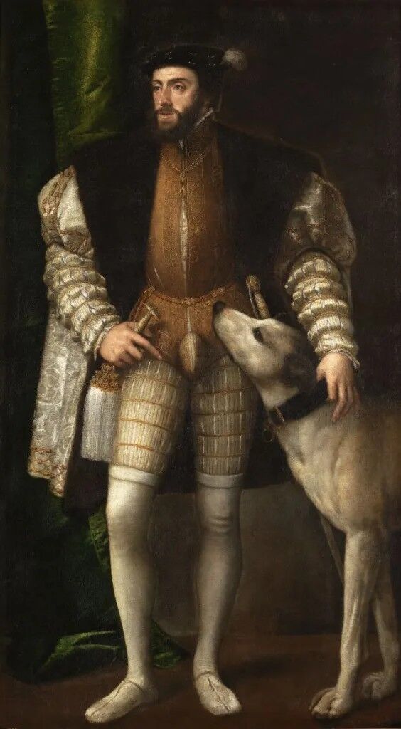 Retrato de Carlos V pintado en 1533 por Tiziano