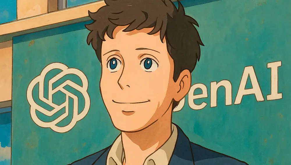 Sam Altman, CEO de OpenAI, al estilo Ghibli