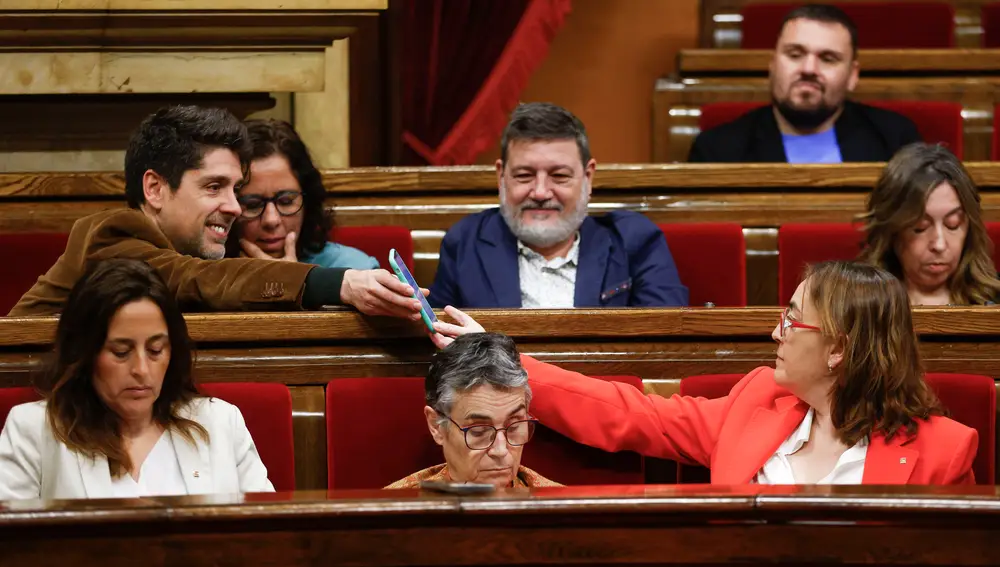 Sesión de control en el Parlament.