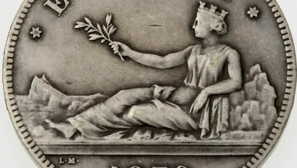 Moneda de 100 pesetas de la I República (1870)