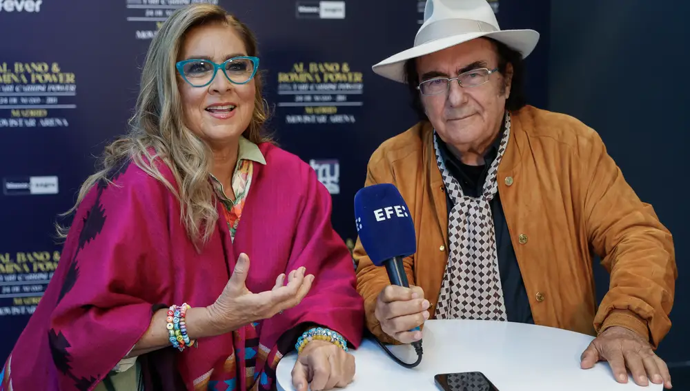 Al Bano y Romina presentan conciertos en Madrdrid