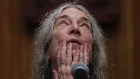 Patti Smith, en 2024, durante una rueda de prensa en Guadalajara, México