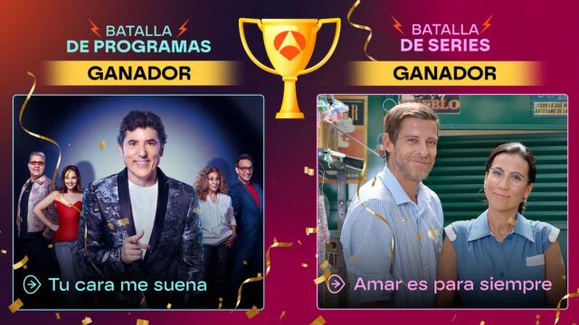 “Amar es para siempre” y “Tu carame suena” reinan entre 64 rivales