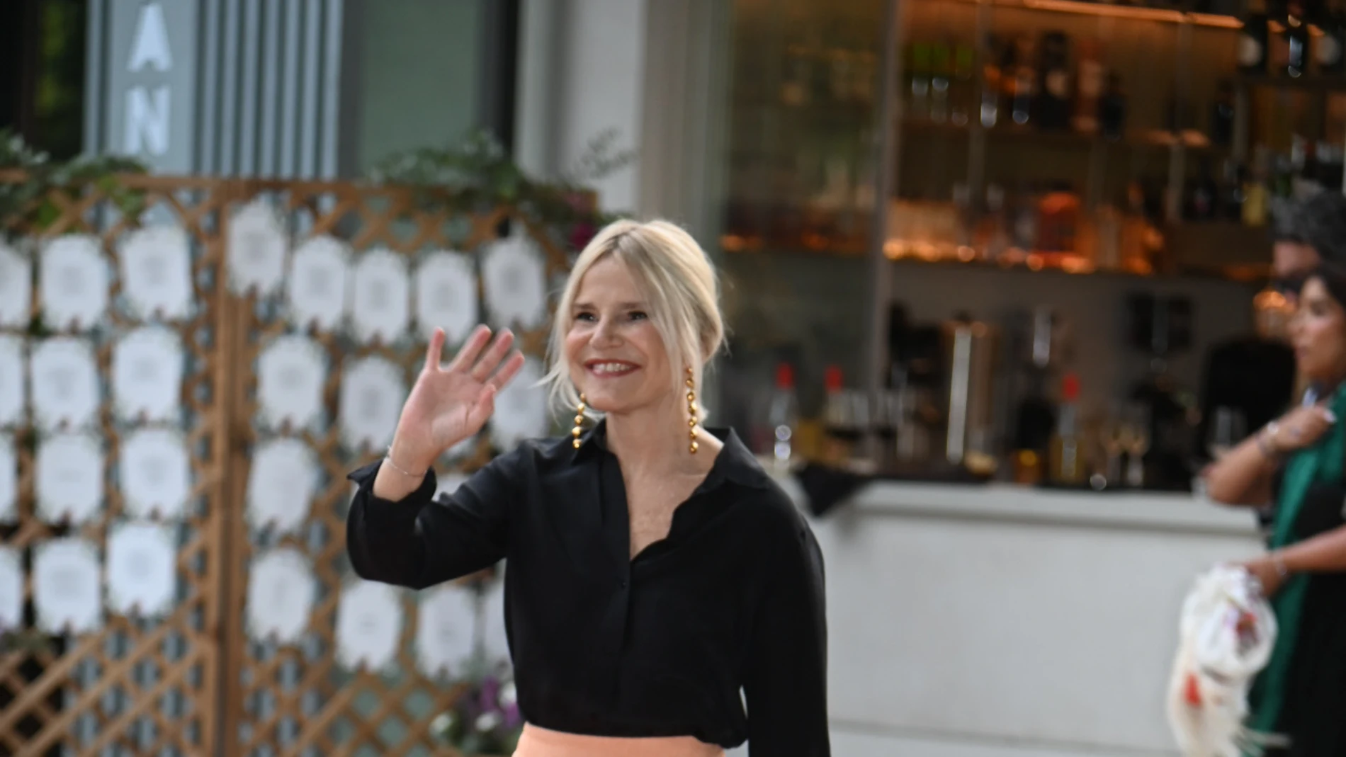 Eugenia Martínez de Irujo con falda diseñada por Tana Rivera.