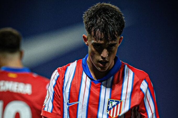 Javier Boñar con el Atlético de Madrid