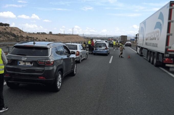 Sucesos.- Una docena de personas heridas en un accidente de tráfico en Ulea (Murcia)
