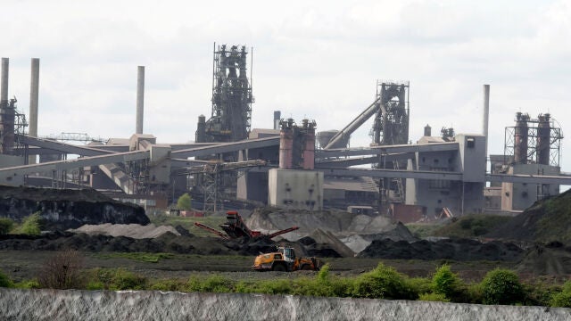  Imagen de la acería de British Steel en Scunthorpe (Inglaterra)