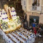 MURCIA.-La zona lumbar, el cuello y las rodillas, las áreas más castigadas durante la Semana Santa