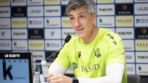 Rueda de prensa del entrenador de la Real Sociedad, Imanol Alguacil, previa al partido de mañana contra el Deportivo Alavés