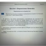 Resolución en el Boletín de la Guardia Civil