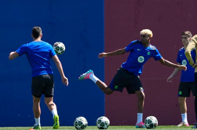 Entrenamiento del FC Barcelona