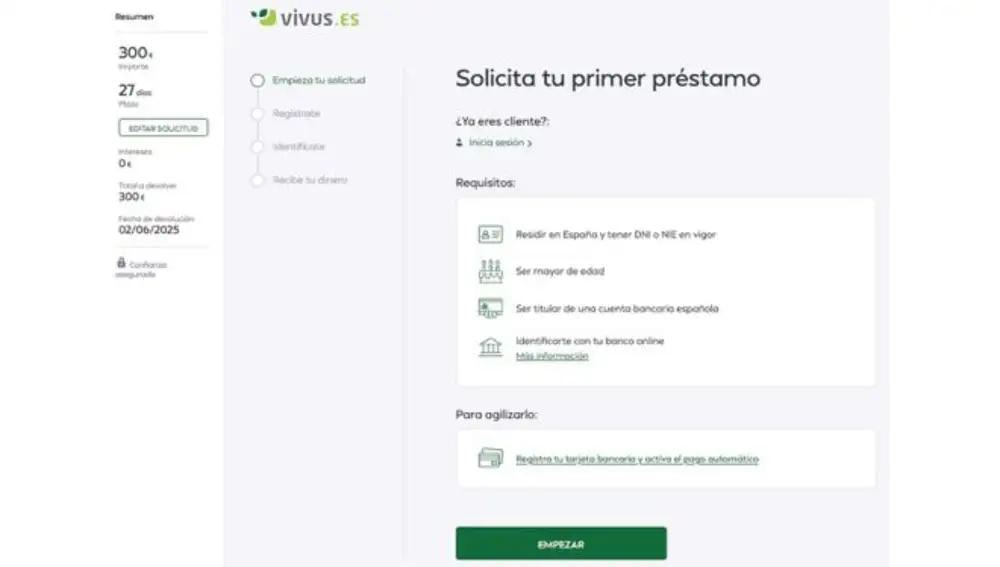 Formulario Vivus.es