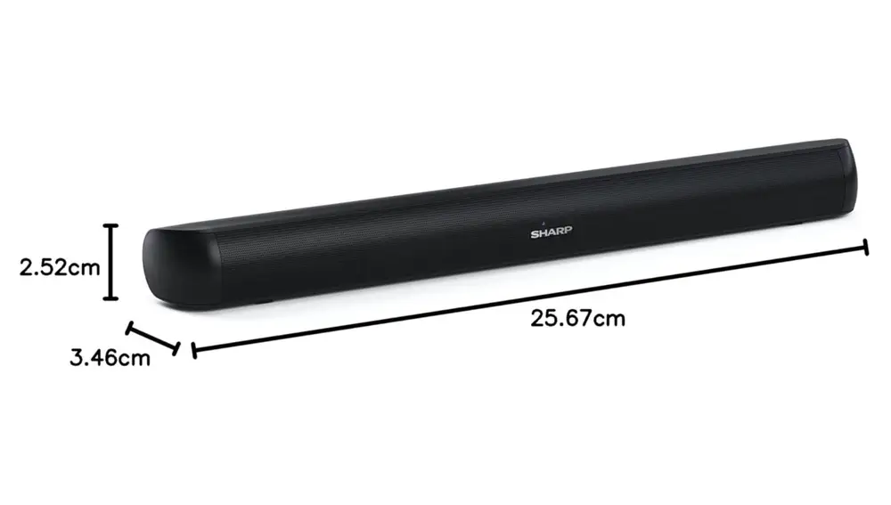 Esta barra de sonido es pequeña y compacta