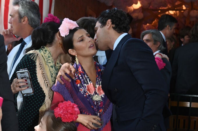 Tana Rivera y Tomás Páramo en la Feria de Abril.