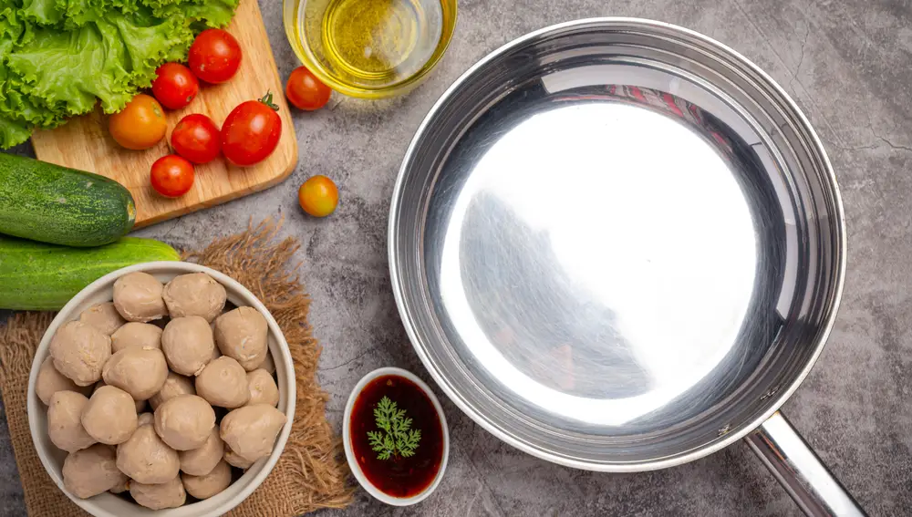 Sartén de acero inoxidable