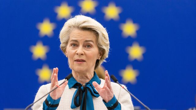 La presidenta de la Comisión Europea, Ursula Von der Leyen 