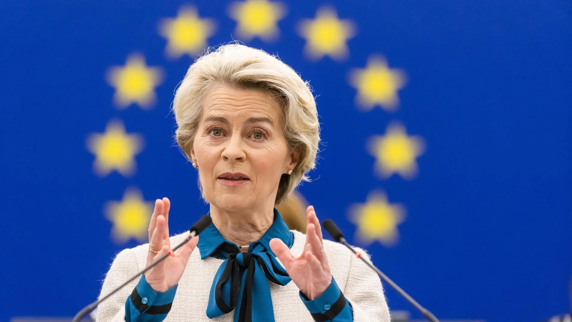 La presidenta de la Comisión Europea, Ursula Von der Leyen