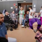 La consejera de Industria, Comercio y Empleo, Leticia García, visita las instalaciones de Aspaym Castilla y León
