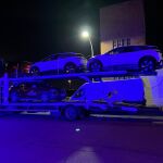 El robo de un camión cargado con coches acaba en una persecución policial por Madrid