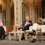 Los exministros Trinidad Jiménez y José Manuel García-Margallo, en Valencia