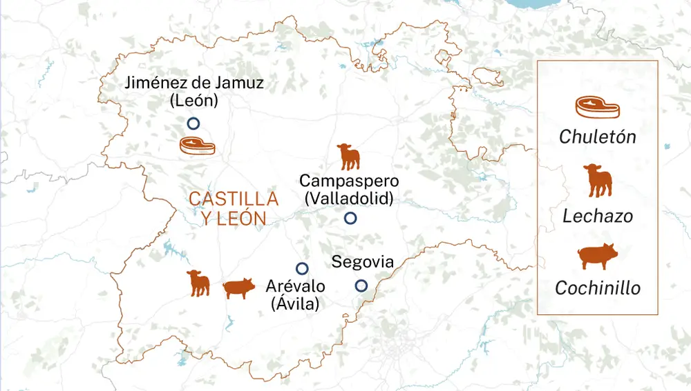 Cochinillo, chuletón y lechazo