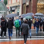 Aviso amarillo por fuertes lluvias con granizo para el sábado en Euskadi