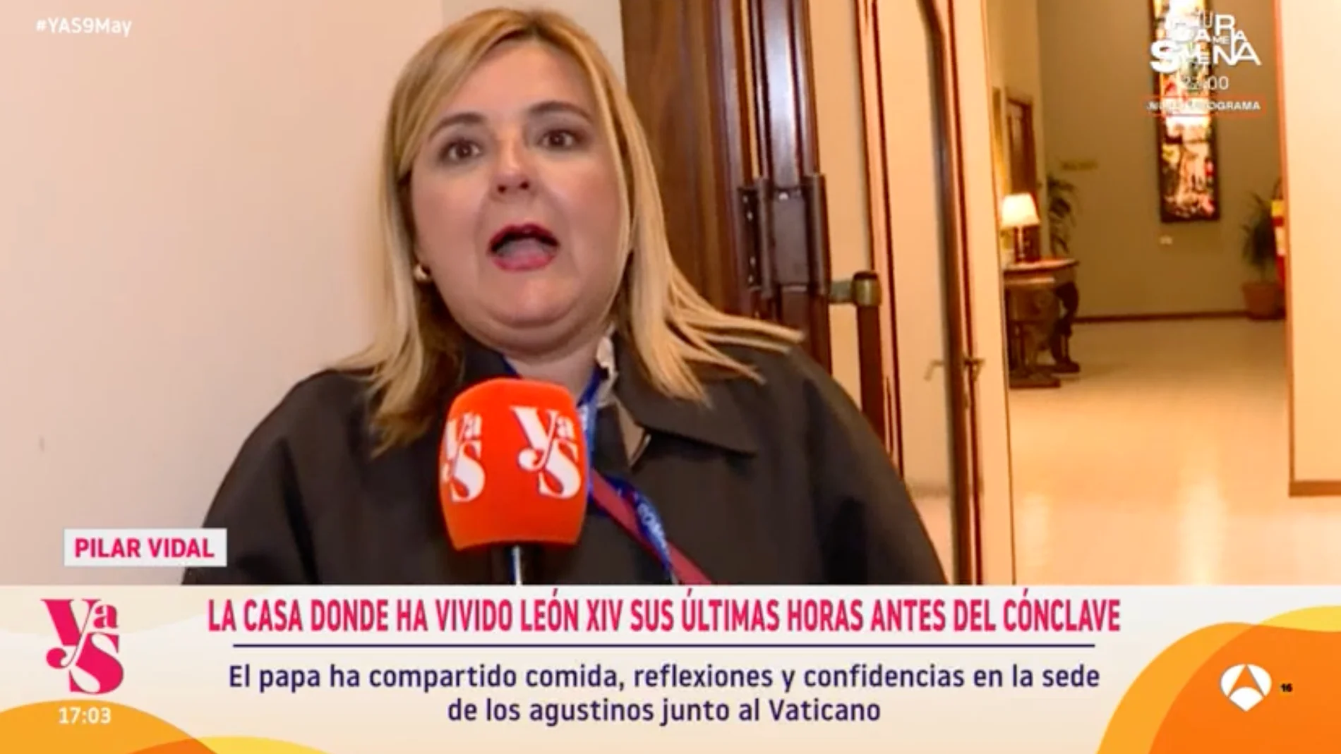 Captura de Pilar Vidal en 'Y ahora Sonsoles'