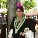 Lourdes Montes en la Feria de Abril de Sevilla