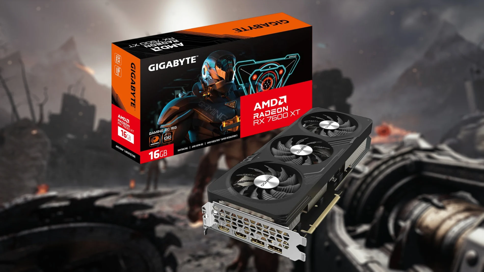Así luce la tarjeta gráfica GIGABYTE Radeon RX 7600 XT Gaming OC