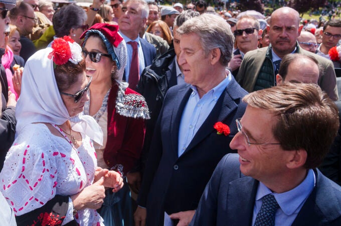 Almeida y Feijóo en la Pradera de San Isidro. David Jar