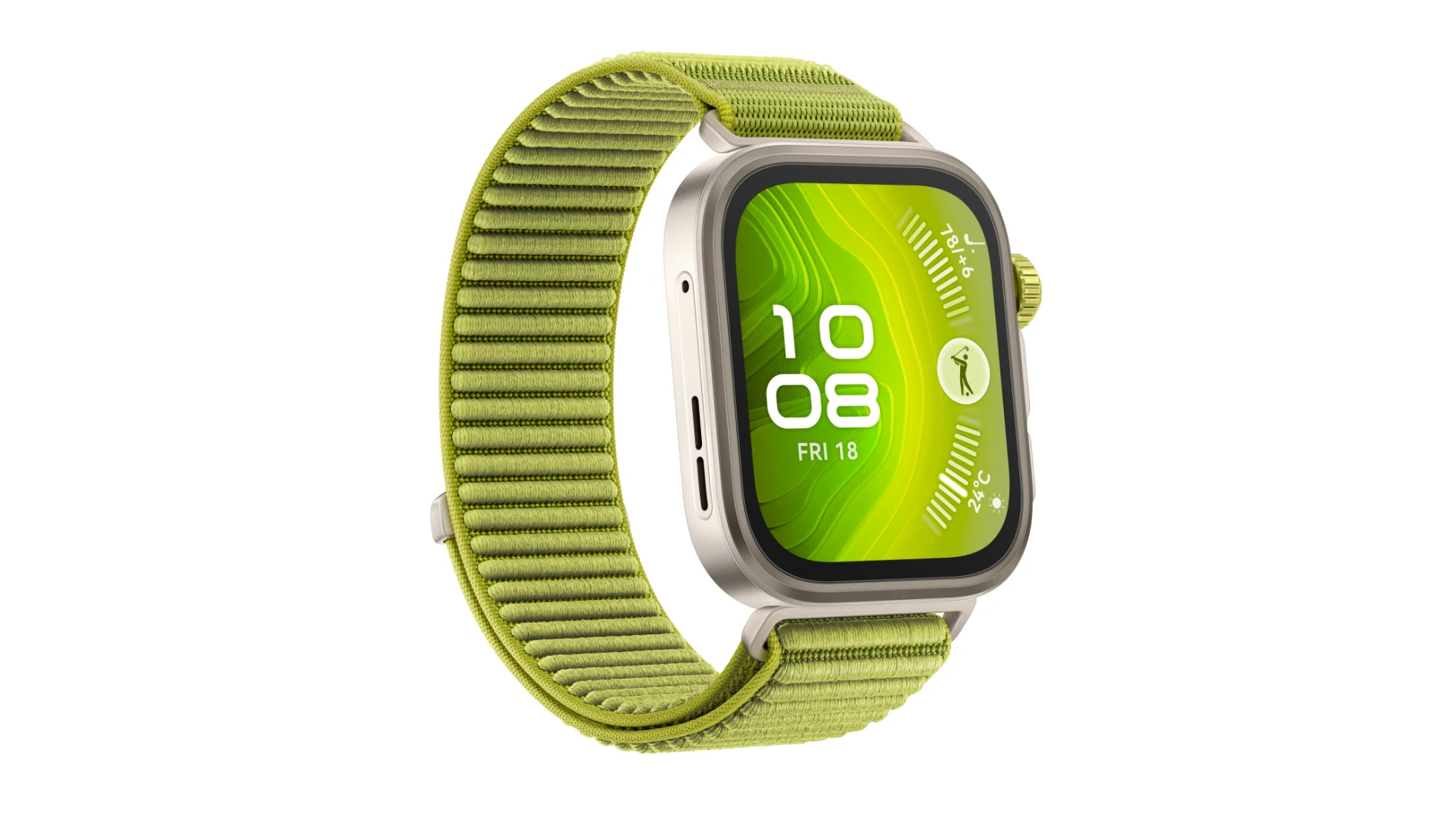 Así luce el nuevo HUAWEI Watch Fit 4 Pro en color verde