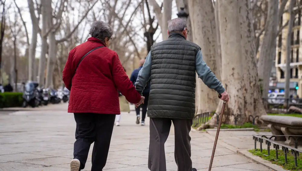 Personas mayores en el Centro de Madrid
