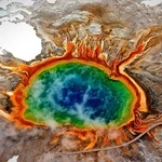 Imagen de la caldera de Yellowstone
