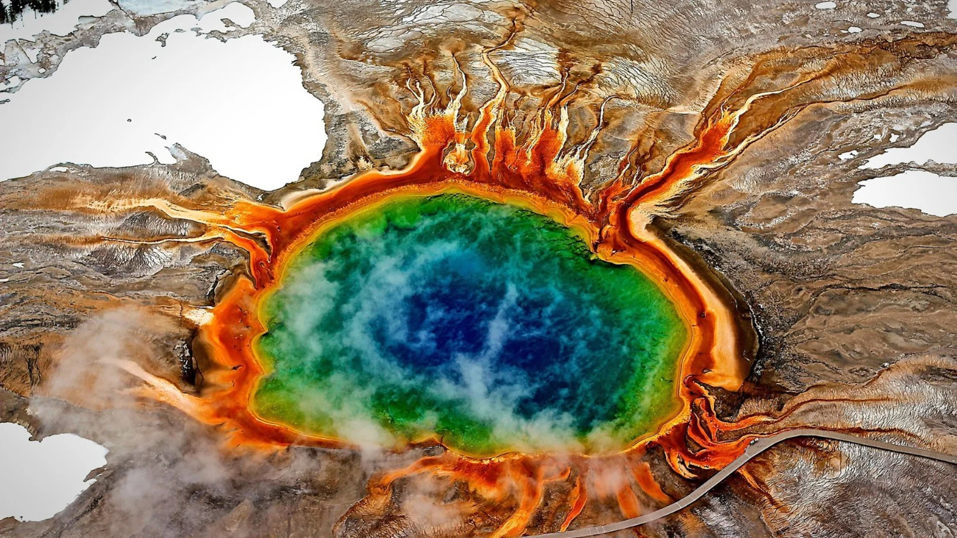 Imagen de la caldera de Yellowstone